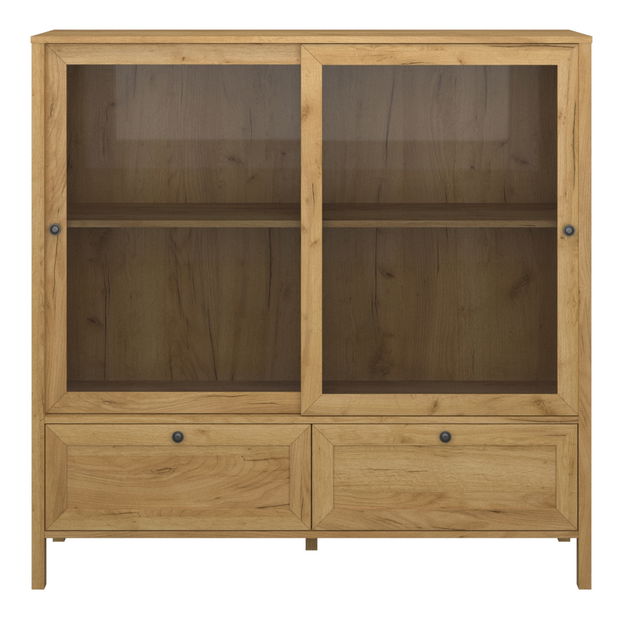 Vitrină Keira 2W2S (Stejar craft auriu)