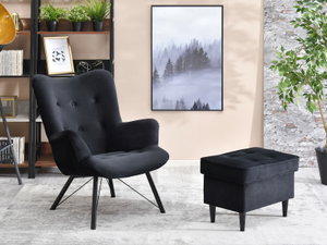 Relaxačné kreslo Dawntawn (čierna)