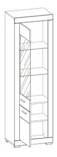 Vitrína Twin TW 7 L/P *výpredaj