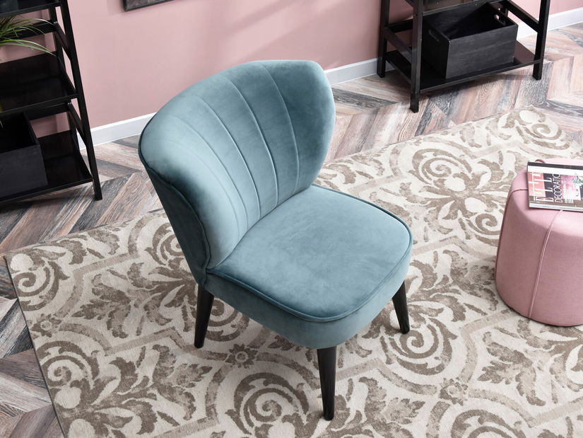 Relaxačné kreslo Arginteno (modrá + čierna)