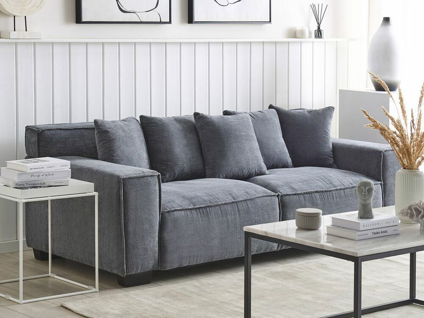 Pohovka trojsedačka VASAN (tmavosivá)