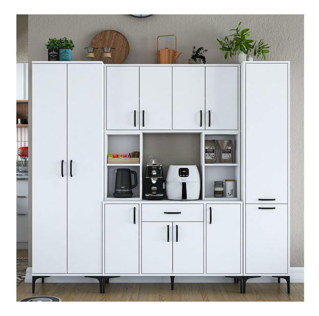 Set 3ks. konferenčných stolíkov Kutevi 2 (biela)