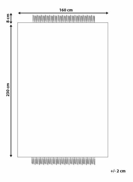 Koberec 160 x 230 cm Keten (biela)