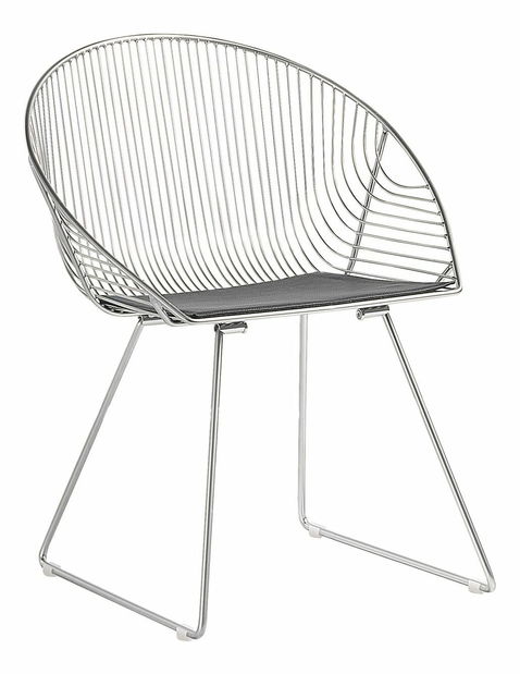 Set 2 kom. Blagovaonskih stolica Auron (srebrna)