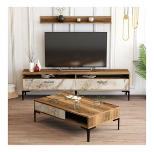 Zostava nábytku do obývacej izby Irma (orech + biela)