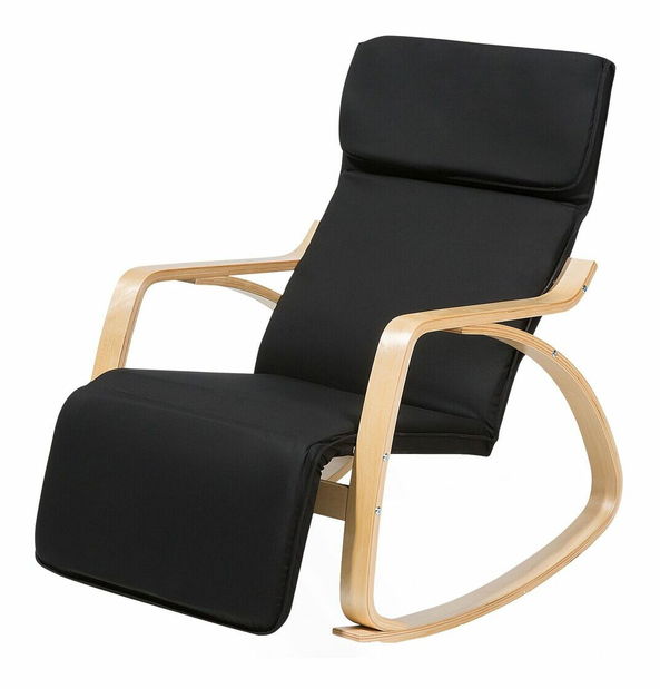 Hinta fotel WELLO (textil) (fekete)