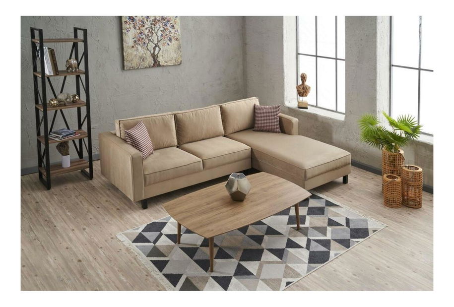 Colțar Kalen 1 (D) (pluș crem)