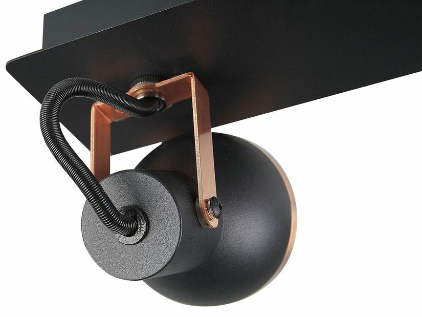 Aplică de tavan Braulio (Negru + cupru)