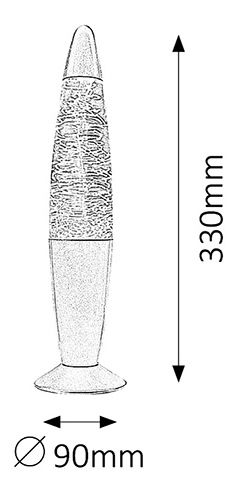 Dekorativna svjetiljka Millie 4533 (srebrna)