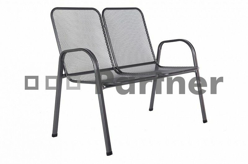 Záhradná lavička Sága dvojitá (kov)