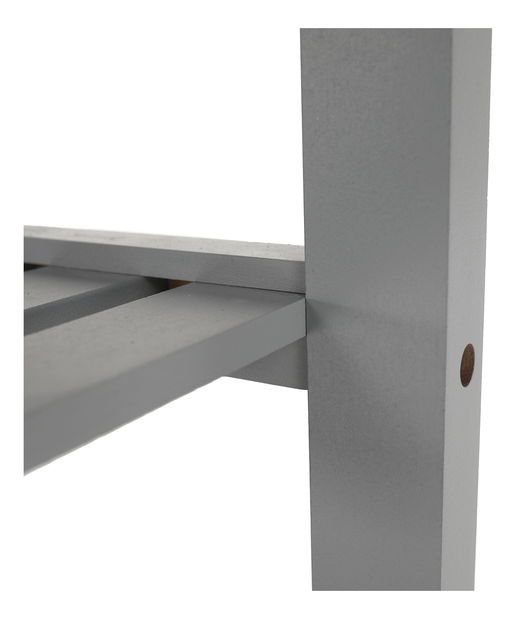 Cărucior servire Alba (gri + natural)