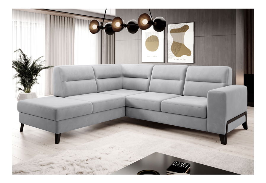 Sarokkanapé Clarice (világosszürke) (B)