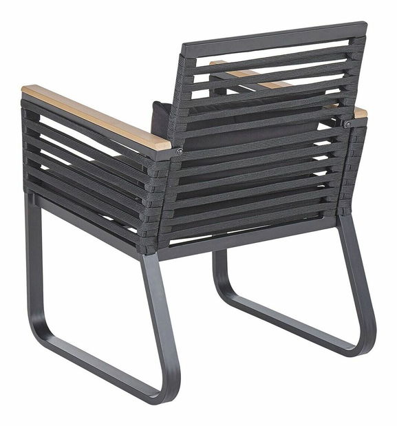 Set 2 ks. záhradných stoličiek Carisa (čierna)