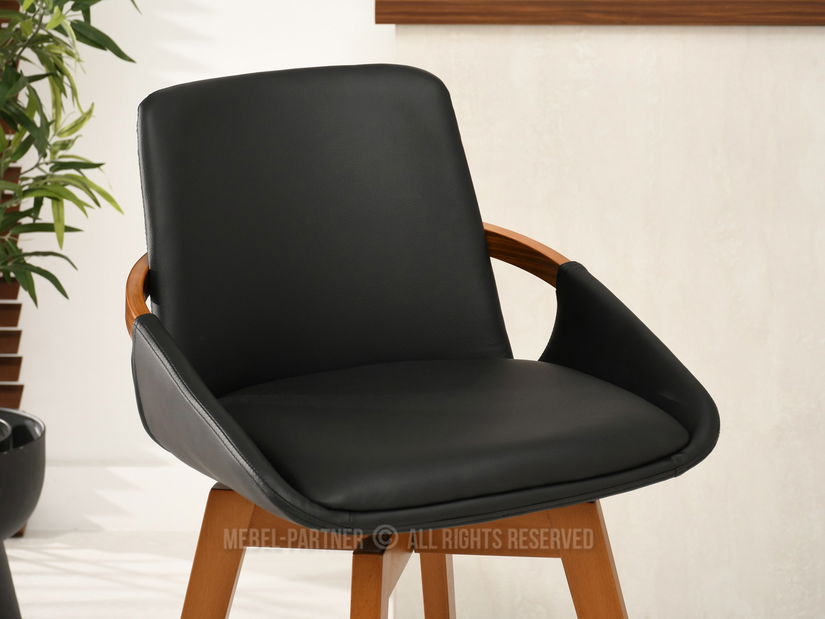 Scaun Heike (nuc închis + nuc)