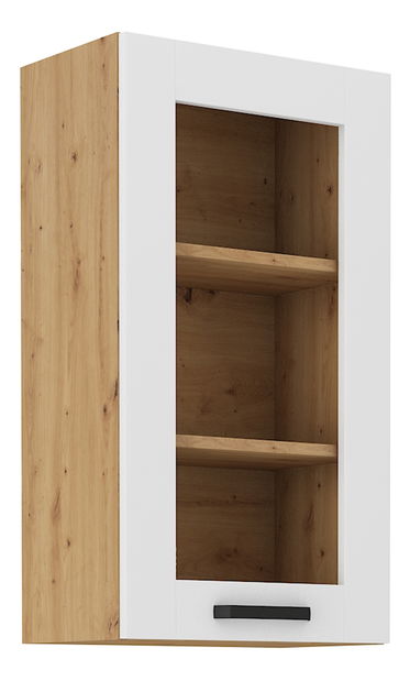 Horná skrinka Lesana 2 (biela + dub artisan) 40 GS-90 1F 