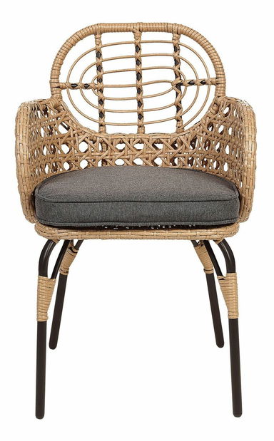 Set vrtnih stolica (6 kom.) Praza (prirodna + grafit)