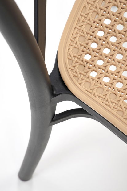 Záhradná stolička Karma K512 (čierna + béžová)