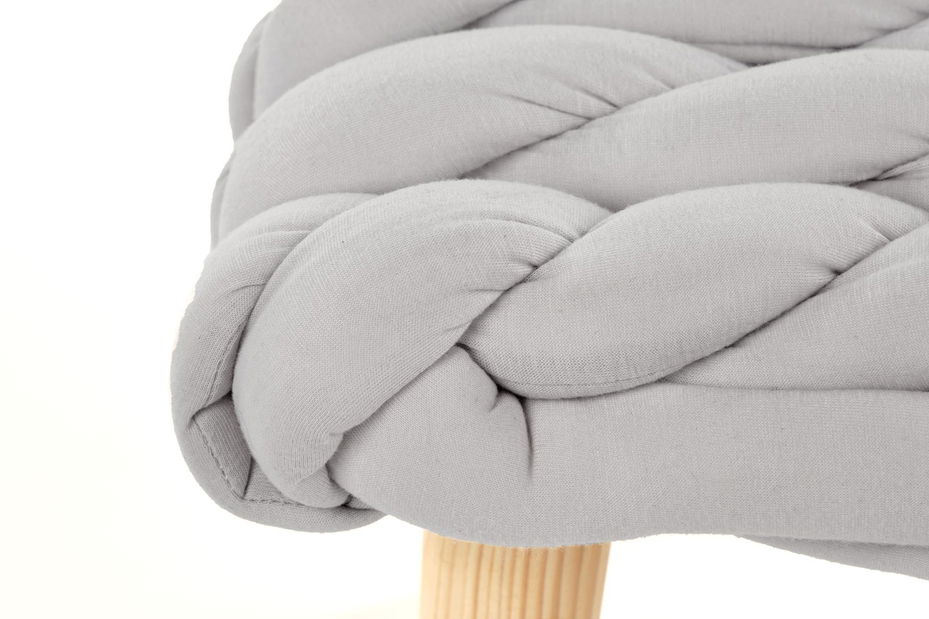 Taburete Yarin (gri + natural)