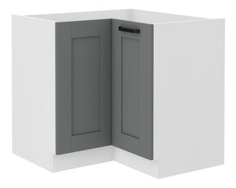 Sarok alsó konyhaszekrény Lucid 90x90 DN 2F BB (korpus: fehér + front: mdf porszürke)