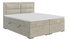Manželská posteľ Boxspring 180 cm Menorra (svetlobéžová) (s matracom a úl. priestorom)