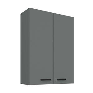 Dulap superior de bucătărie Nesia 80 G-108 2F (Cadru: antracit + front: antracit)