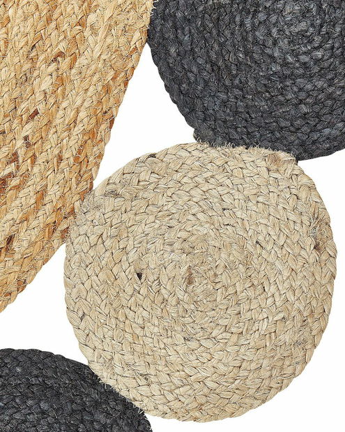 Koberec ⌀ 140 cm Voszat (čierna)