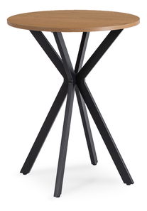 Jedálenský stôl Loren 60 (dub zlatý + čierna) (pre 4 osoby)