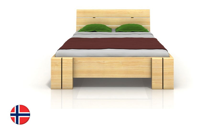 Franciaágy 200 cm Tosen High BC (fenyő)