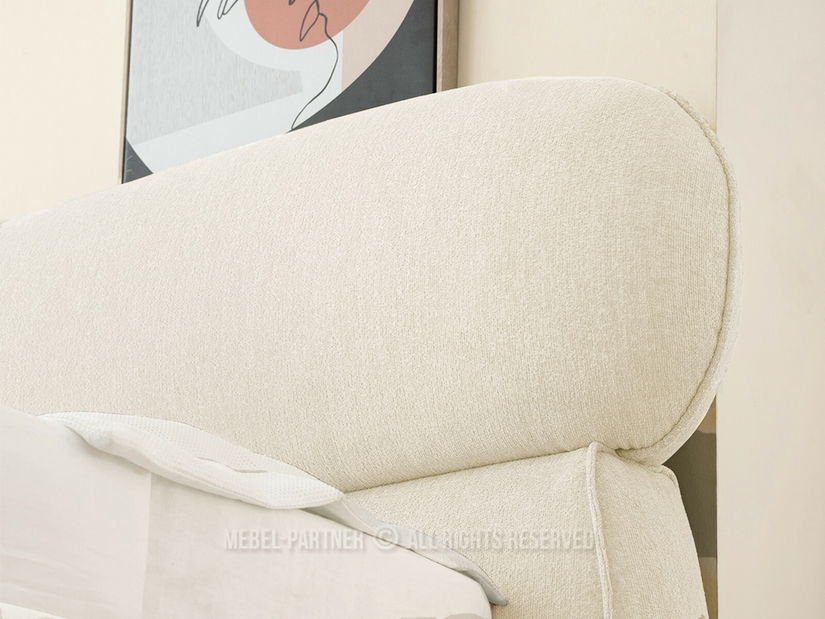 Bračni krevet 180 cm Asesora 180 (krem + crna)