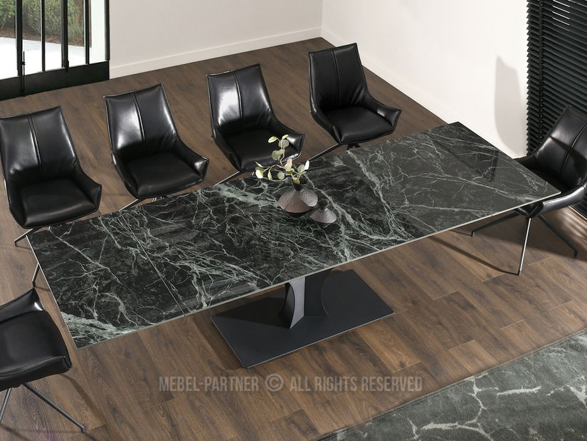 Masă sufragerie Entornaban (verde + negru)