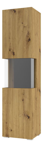 Vitrina Avernic tip 05 (crna + hrast artisan) *rasprodaja