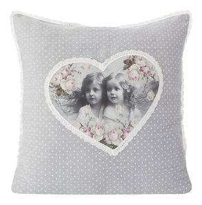 Pernă decorativă 45X45 cm Faith (argintiu) (1 buc)