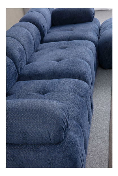 Kutna garnitura Pettit 3 (tamnoplava)