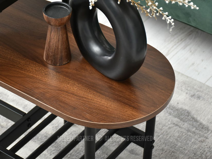 Măsuță de cafea Lorelail S (nuc + negru)