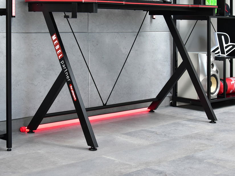 PC stolík Rolls (čierna)