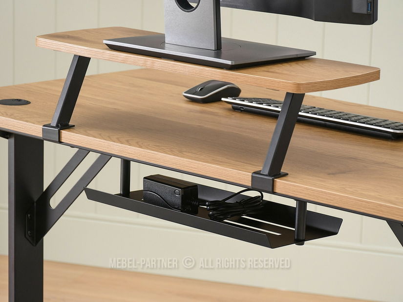 Masă PC Matts 115 (stejar + negru)