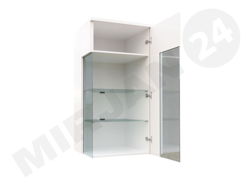 Vitrina Aurelius-AR04 AR14 (bijela + bijela sjajna + prirodna)