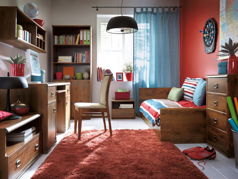 Podhlavník (2 ks.) BRW Indiana Carbo (hnedá)