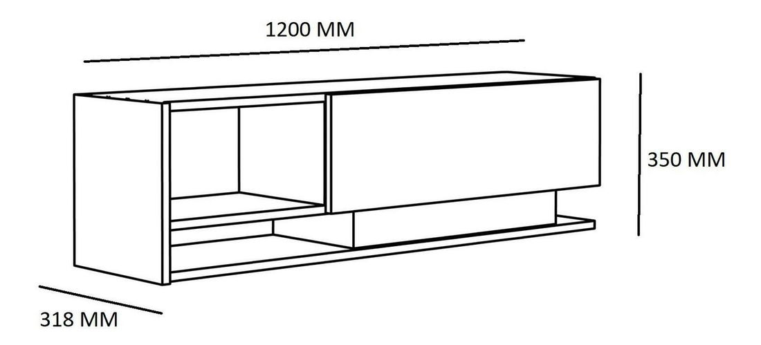 TV stolić/ormarić Damla (bijela)