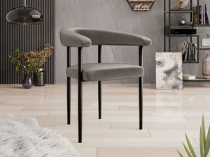 Blagovaonska stolica Ezekta (bež + crna) 