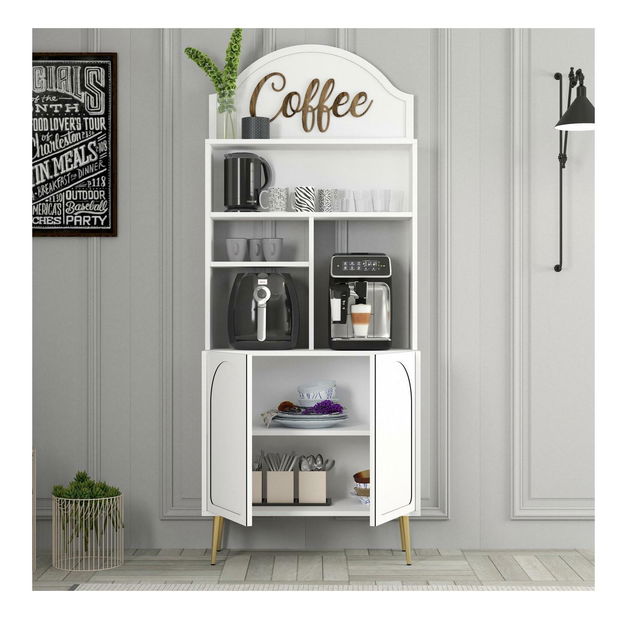 Bufet Lyantela 80 (alb + auriu)