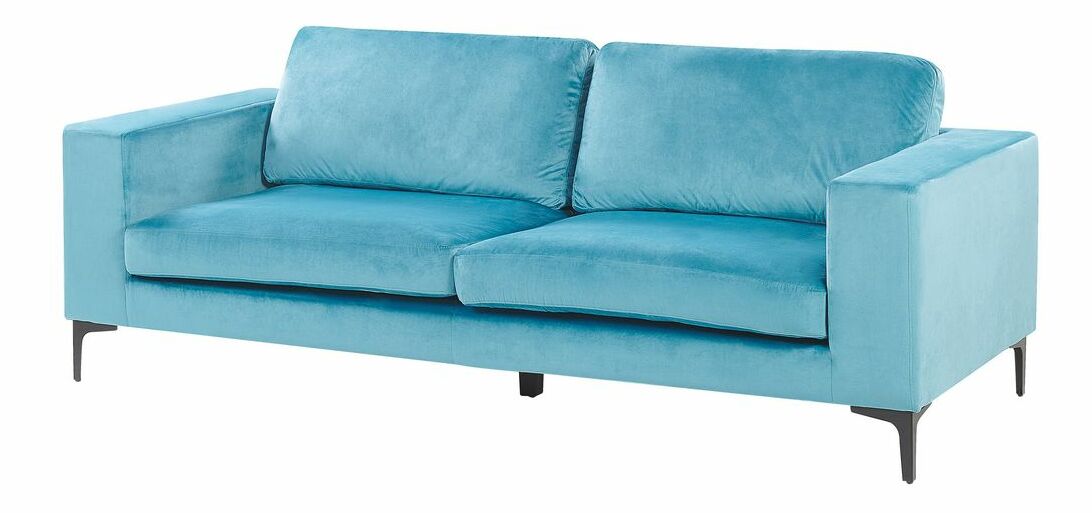 Pohovka trojsedačka VEDISO (polyester) (svetlomodrá)