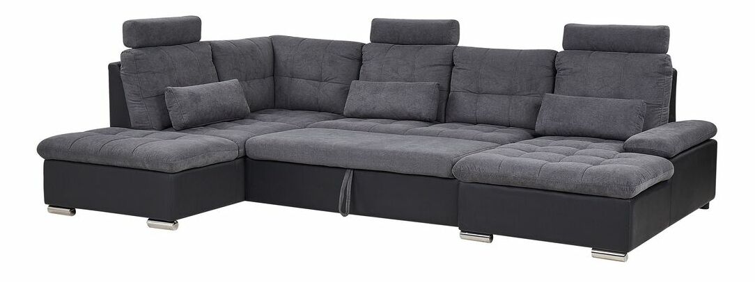 Rohová sedačka U HALIUS (sivá)
