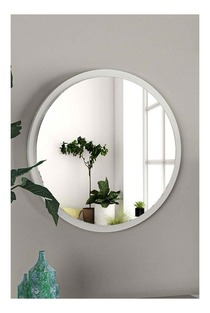 Dekoratívne zrkadlo Kelalo (biela) 