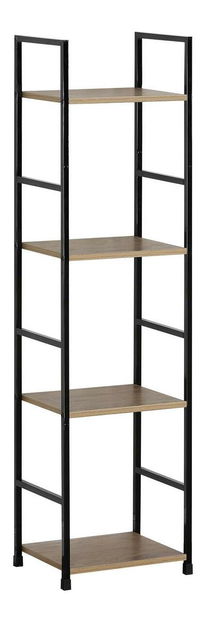 Regál Garantia (dub + čierna)