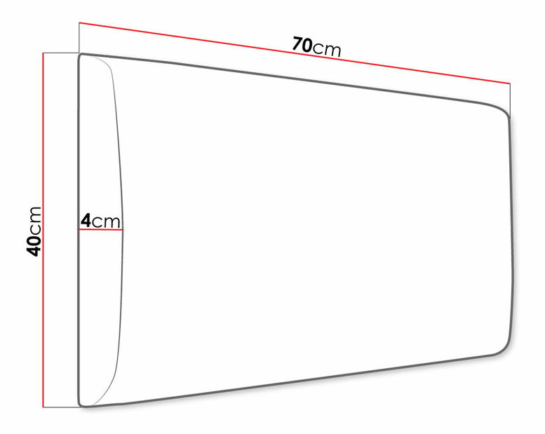 Čalúnený panel Pag 70x40 cm (béžová) *výpredaj