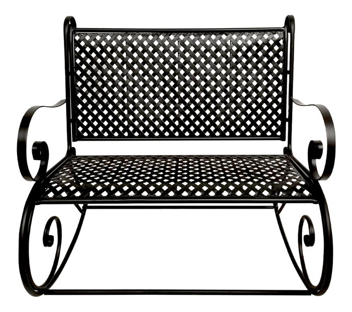 Záhradná hojdacia lavička Caramba (čierna)