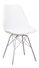 Scaun de sufragerie Tajuana (alb + Crom)