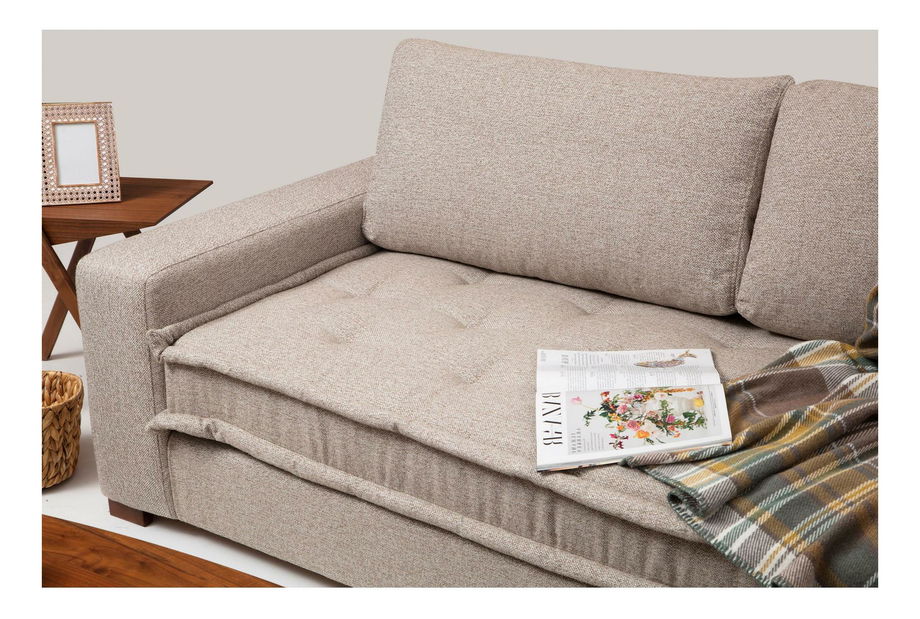 Kutna garnitura Lenusena (D) (pješčano bež)