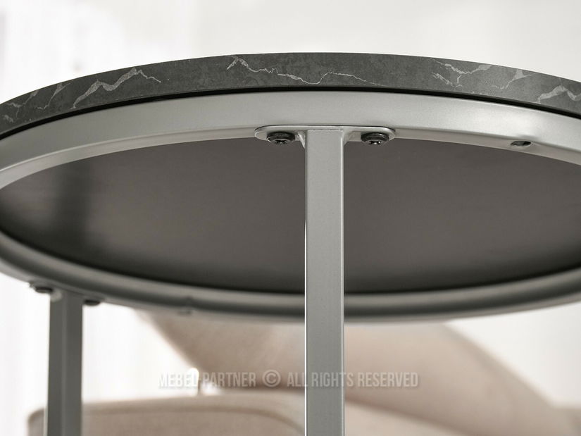 Konferenčný stolík Corden (čierna + chrómová matný)